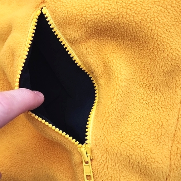 HEAD Women's Reversible Zip Up Vest Black  Yellow Fleece Pockets Size XL - Picture 9 of 14